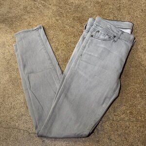 7 For All Mankind Gray Skinny Jeans